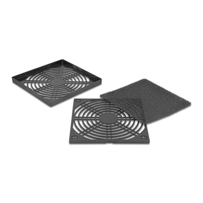 Delock Fan Grill with Dust Filter 120 x 120 mm black