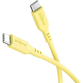 Goobay Goobay USB-C™ Silicone Cable, 1.5 m, yellow