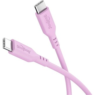 Goobay Goobay USB-C™ Silicone Cable, 1.5 m, Pink