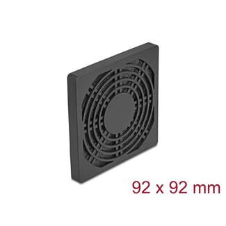 DeLOCK Delock Fan Grill with Dust Filter 92 x 92 mm black