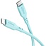 Goobay USB-C™ Silicone Cable, 1.5 m, turquoise