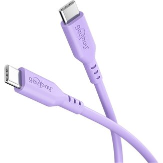 Goobay Goobay USB-C™ Silicone Cable, 1.5 m, purple