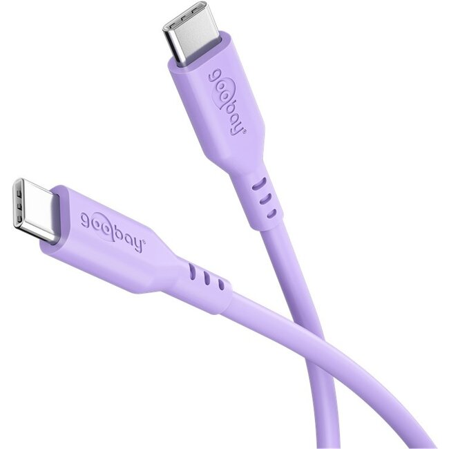 Goobay USB-C™ Silicone Cable, 1.5 m, purple