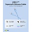 Goobay USB-C™ Silicone Cable, 1.5 m, blue