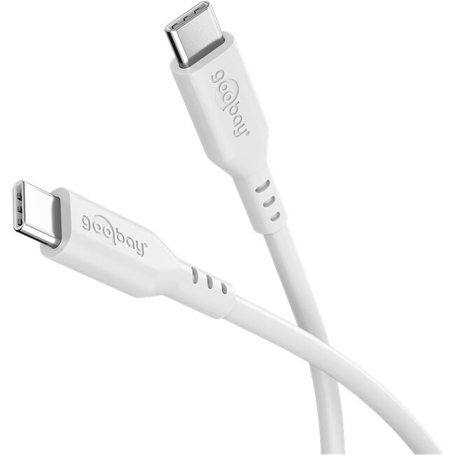 Goobay USB-C™ Silicone Cable, 1.5 m, white