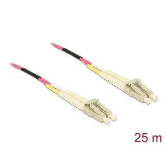 DeLOCK Delock Cable Optical Fibre LC Duplex Multi-mode OM4 25 m
