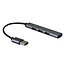 STANDARD USB 2.0 Hub, 1x A, 4x A Ports, (3x USB 2.0 +1x USB 3.2 Gen1)
