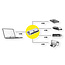 STANDARD USB 2.0 Hub, 1x A, 4x A Ports, (3x USB 2.0 +1x USB 3.2 Gen1)