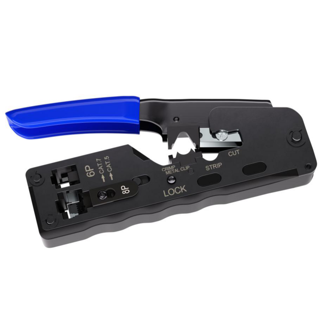 Universele modulaire krimptang, RJ45 / RJ12 / RJ11