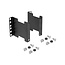 Delock Server Rack depth expansion adapter mounting kit for extending the mounting depth up to 10 cm 2U black
