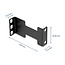 Delock Server Rack depth expansion adapter mounting kit for extending the mounting depth up to 10 cm 1U black