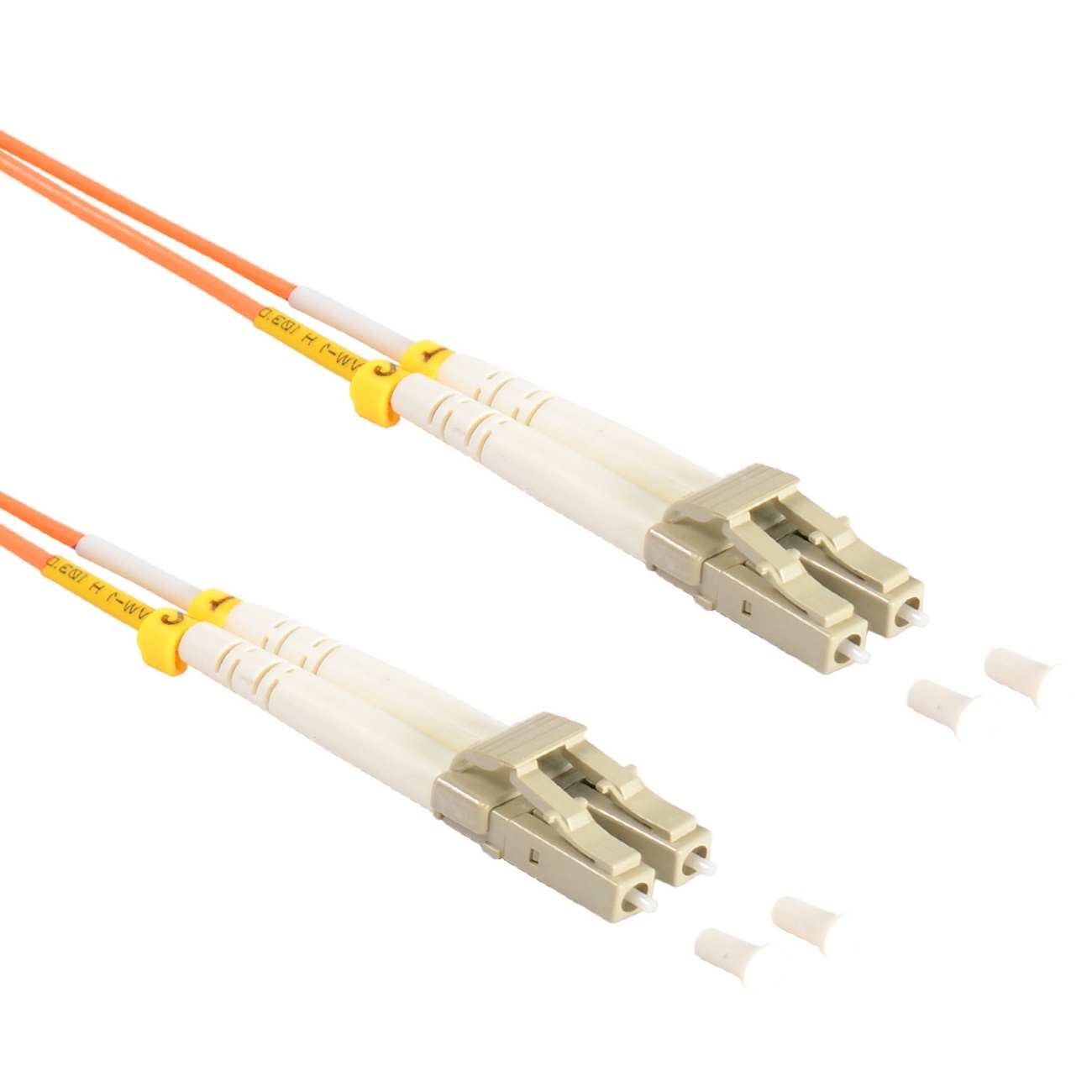 LC Duplex Optical Fiber Patch kabel - Multi Mode OM2 - oranje / LSZH - 10 meter | S-Impuls