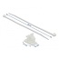 Tie-wraps met kabelklemmen | 300 x 4,8mm | transparant | 10 stuks
