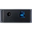 InLine USB hub (USB-A/USB-C) | 7x USB-A + 7 schakelaars | USB3.0 | externe voeding | aluminium | 1 meter