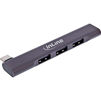 InLine InLine USB hub (USB-C) | 4x USB-A | USB2.0/3.0 | compact
