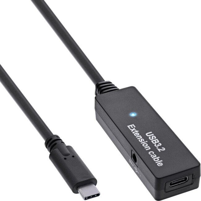 InLine USB-C actieve verlengkabel | USB3.0 5 Gbps | 5 meter