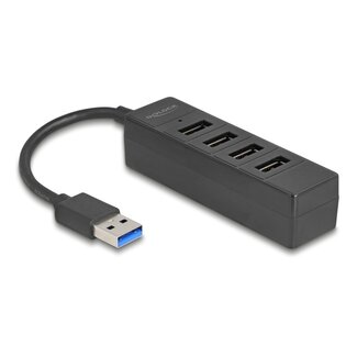 DeLOCK Delock USB Hub 4 port USB 5 Gbps with 4 x USB Type-A female black