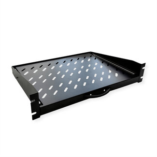 Value VALUE 19"-Fachboden ausziehbar, 2 HE, 404 x 350 mm, 30 kg Traglast