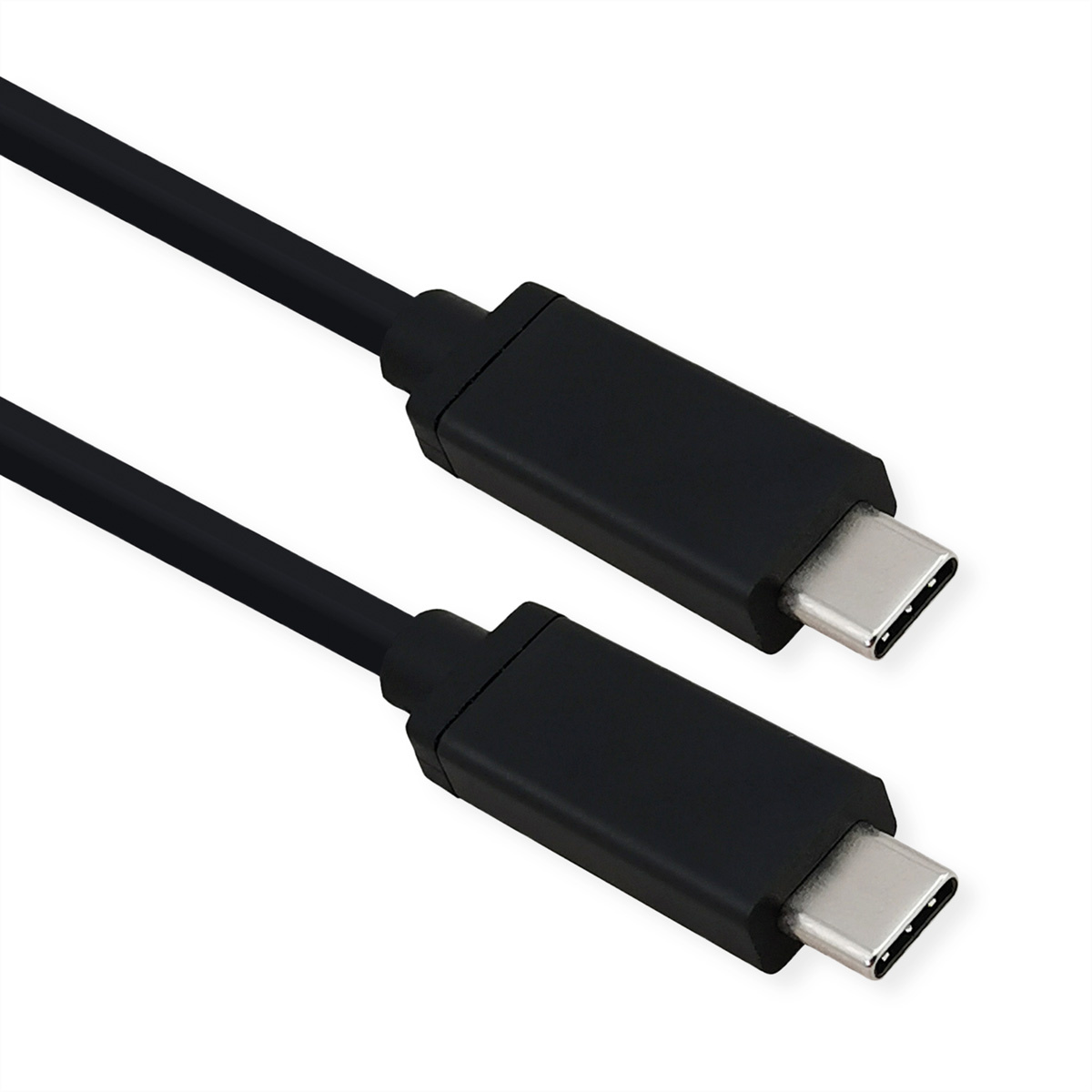 ROLINE USB4 Gen 3 Kabel, Emark, C-C, M/M, 40Gbit/s, 100W , zwart, 0,5 m