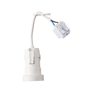 Bachmann BACHMANN fitting E27 , H03VV-F 2x0,75mm insteekklemmen, wit, 0,2 m