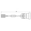 BACHMANN fitting E27 , H03VV-F 2x0,75mm insteekklemmen, wit, 0,2 m