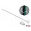 Tie-wraps met montageklem | 100 x 2,5mm | transparant | 10 stuks