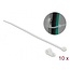 Tie-wraps met montageklem | 200 x 3,6mm | transparant | 10 stuks