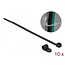 Tie-wraps met montageklem | 200 x 3,6mm | zwart | 10 stuks