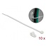 Tie-wraps met montageklem | 250 x 3,6mm | transparant | 10 stuks