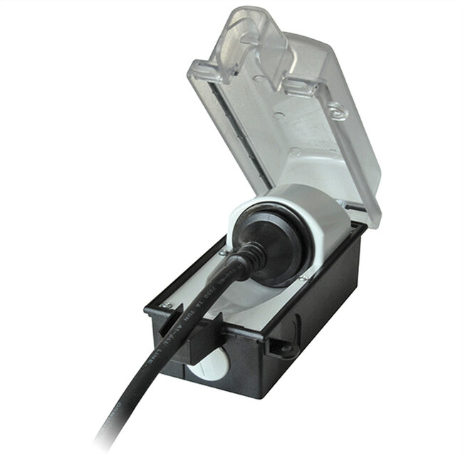 BACHMANN Außensteckdose abschließbar, Serie 9015, 230V/16A, 1x SKS