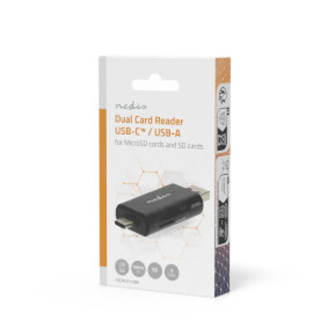 Kaartlezer | microSD (TF) / microSDHC (TF) / microSDXC (TF) / SD / SDHC / SDXC | USB 3.2 Gen1