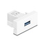 Delock Easy 45 Modul USB 5 Gbps Type-A female to USB 5 Gbps Type-A female white (1:1)