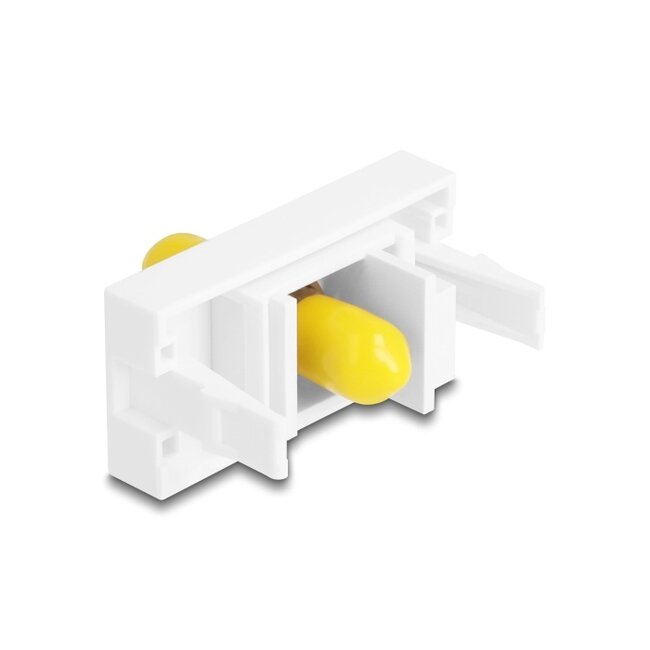 Delock Easy 45 Module ST Simplex female to ST Simplex female white