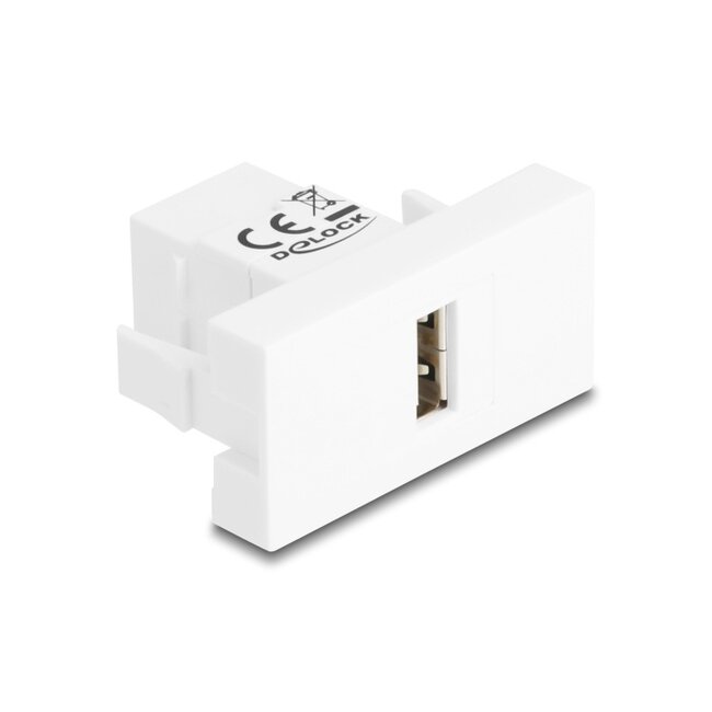 Delock Easy 45 Module USB 2.0 Type-A female to USB 2.0 Type-B female white