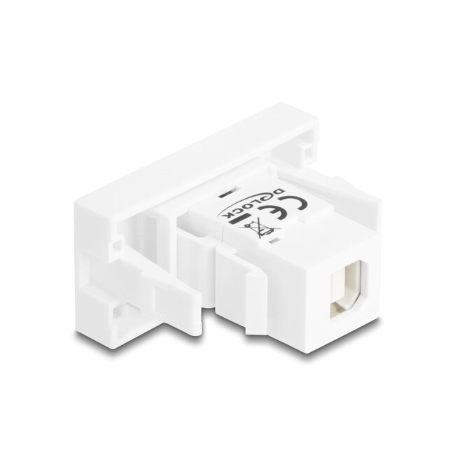 Delock Easy 45 Module USB 2.0 Type-A female to USB 2.0 Type-B female white