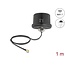 Delock WiFi 7 Antenna RP-SMA plug 3.1 - 3.5 dBi omnidirectional with connection cable ULA100 1 m roof mounting outdoor black