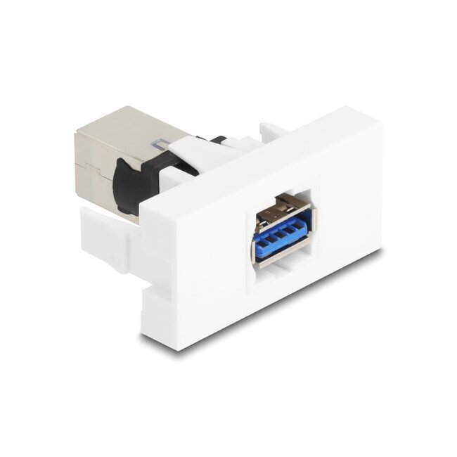 Delock Easy 45 Modul USB 5 Gbps Type-A female to USB 5 Gbps Type-B female white