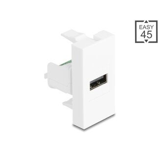 DeLOCK Delock Easy 45 Module USB 2.0 Type-A female to terminal block white