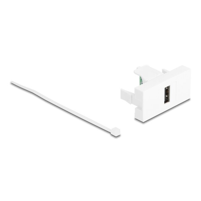 Delock Easy 45 Module USB 2.0 Type-A female to terminal block white