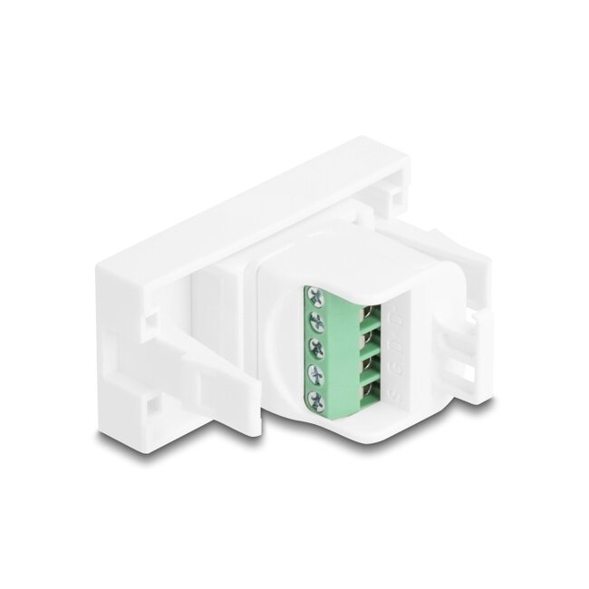 Delock Easy 45 Module USB 2.0 Type-A female to terminal block white