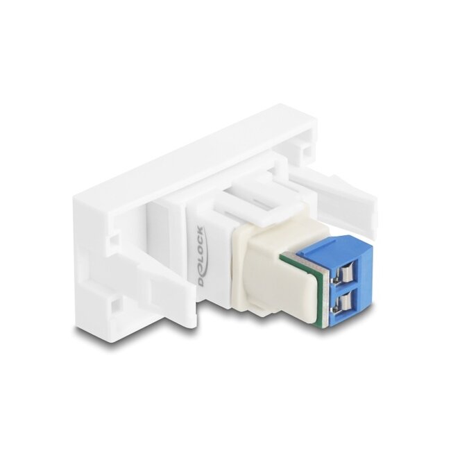 Delock Easy 45 module Terminalblock zu Terminalblock weiß
