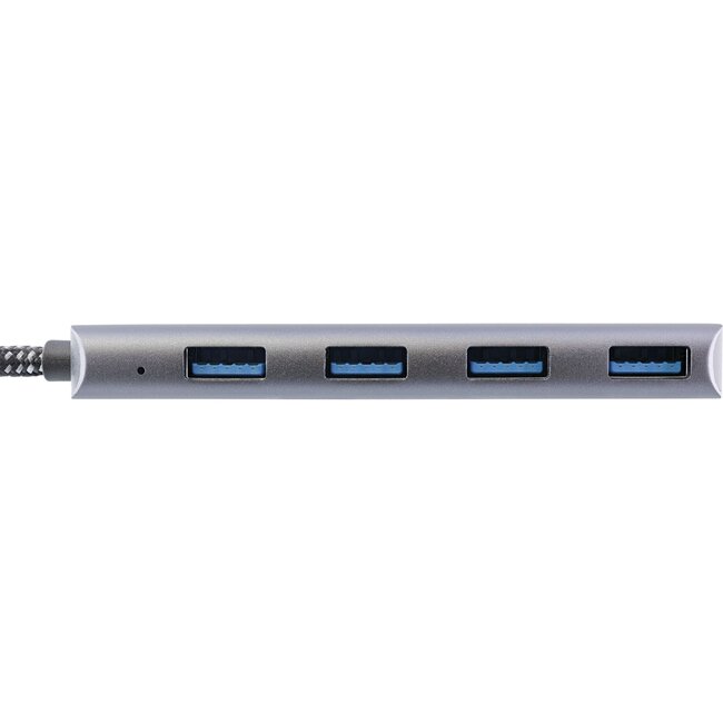 InLine USB hub (USB-C) | 4x USB-A | USB3.2 10 Gbps | aluminium | 0,15 meter
