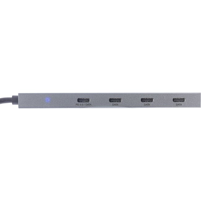 InLine USB hub (USB-C) | 3x USB-C + 1x USB-C PD 100W | USB3.1 10 Gbps | aluminium | 0,15 meter