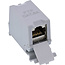 InLine® Cat.6A RJ45 dubbele koppeling voor hoedrail