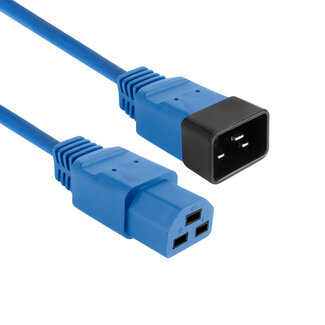 ACT C21 - C20 stroomkabel voor UPS/PDU | 3x 2,50mm | blauw | 3 meter