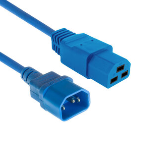ACT C21 - C14 stroomkabel voor UPS/PDU | 3x 1,00mm | blauw | 1,5 meter