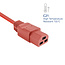 C21 - C14 stroomkabel voor UPS/PDU | 3x 1,00mm | rood | 1,5 meter