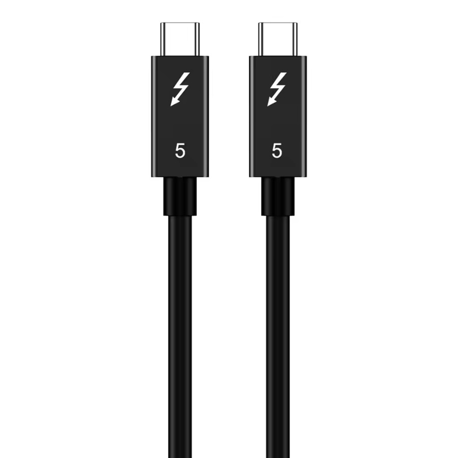 ROLINE Thunderbolt™ 5 kabel, C-C, M/M, 80Gbit/s, 240W, passief, zwart, 0,5 m