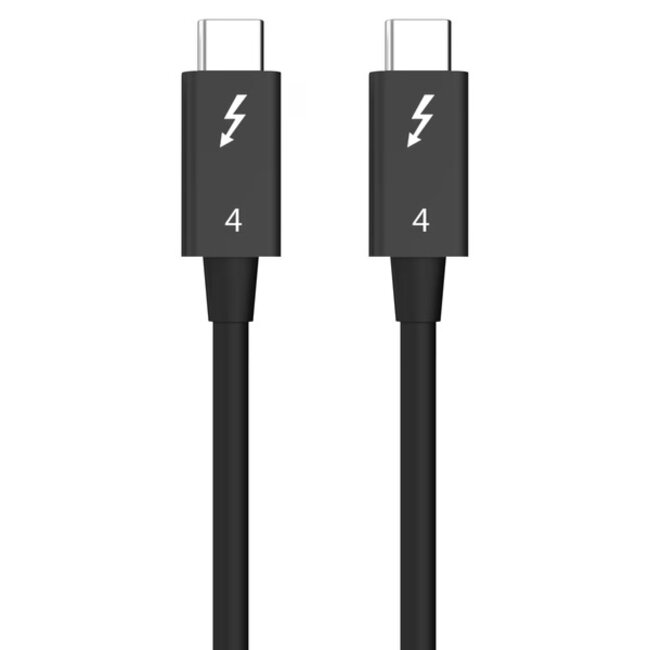 USB-C kabel | Thunderbolt 4 | 40 Gbps | Intel gecertificeerd | zwart | 1,5 meter