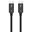USB-C kabel | Thunderbolt 4 | 40 Gbps | Intel gecertificeerd | zwart | 1,5 meter